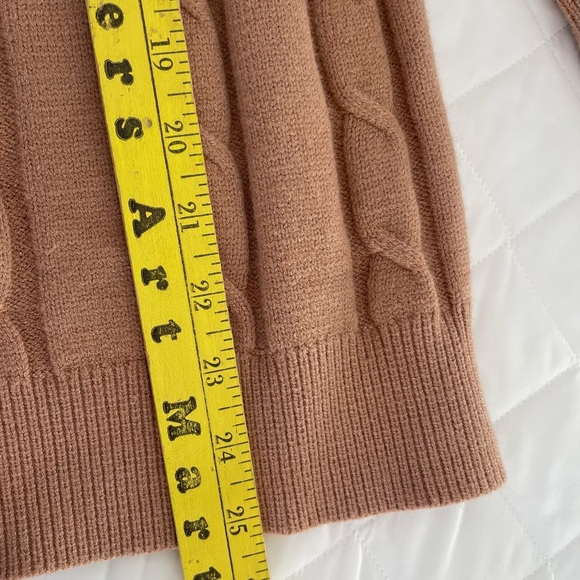 GeGekoko Women Long Sleeve Turtleneck Chunky Knitted Pullover Viscose S  Apricot - Picture 8 of 9